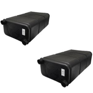 Dual front water tanks providing 110 litres of additional storage