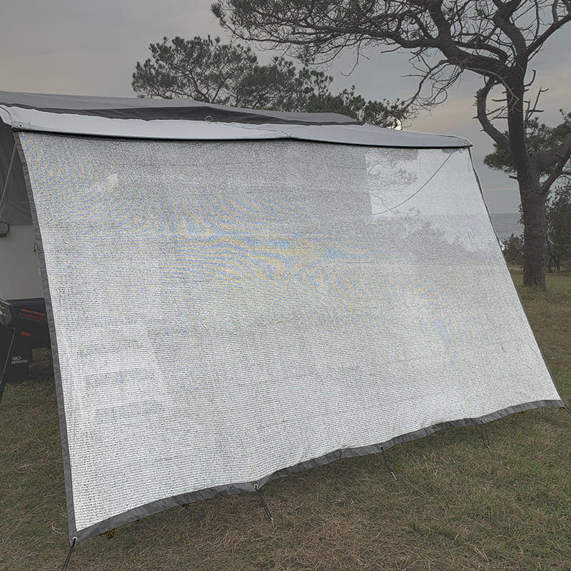 Silver Mesh Awning
